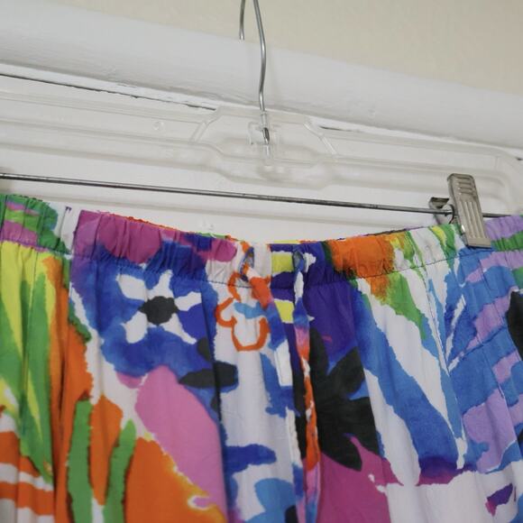 Jams World Colorful Floral 2 Piece Set XL Maximalist Travel Cruisewear - Picture 6 of 8